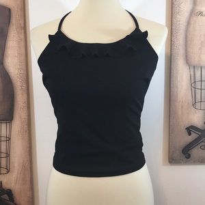 Black Criss Cross Back Medi Camisole